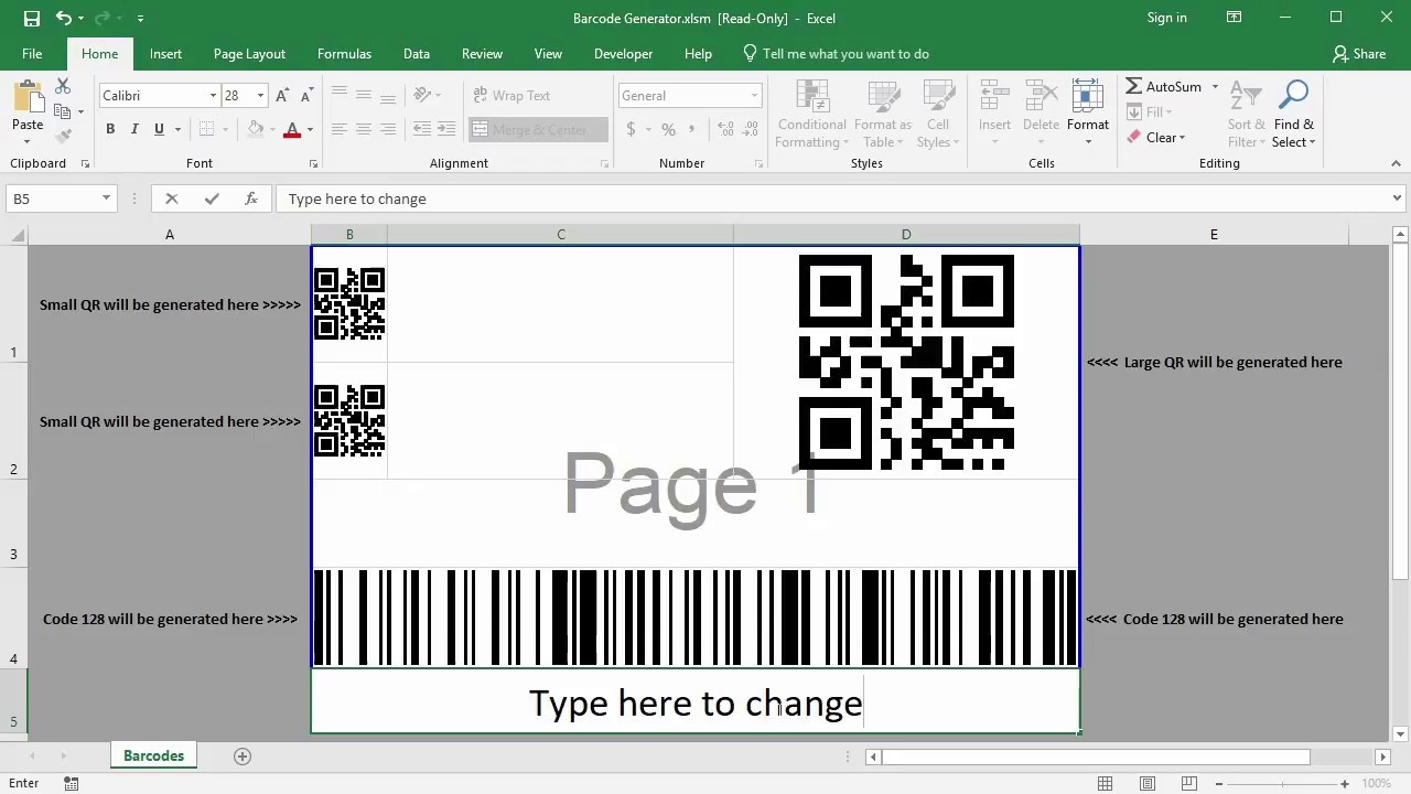 Qr Code Font For Excel Free Download - newhouses